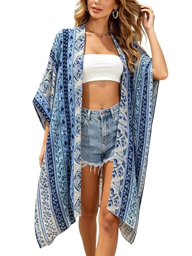 Image of Breezy Lane Kimonos for Women Swimsuit Coverups Beach Cover Up Swimwear Cardigan Summer