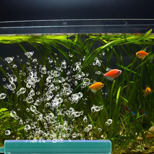 Image of Gosknor 4pcs Aquarium Air Stone Bar Bubbler, 4in Sand Bubble Stone with Plastic Base for Aquarium Fish Tank Diffuser Ideal Air Pump Accessories for Fish Tank Bucket Hydroponic System