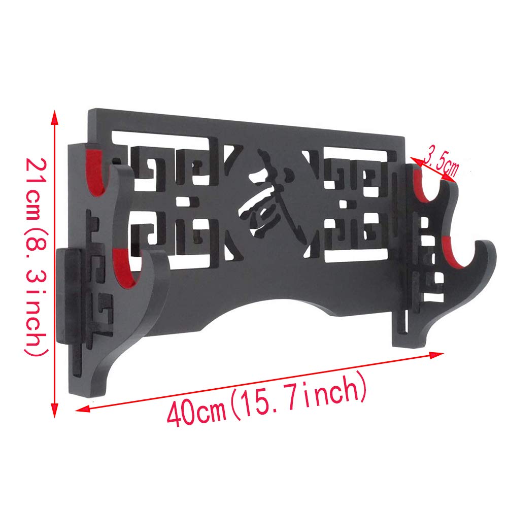 JIZHU Sword Holder Wall Mount Sword Stand Japanese Samurai Sword Display Rack Hanger and Standard Swords ? ?1-4 Tier ?-2-Tier