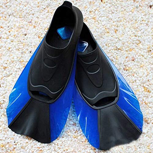 Aletas de natación, Aletas de natación Cortas con Bolsillo for el pie Aletas de Snorkel Aletas de Buceo Submarino(Rosso,Select Size Name)