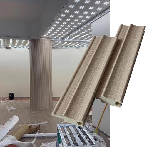 Slat Wall Panels Tongue and Groove Snap-fit, Flexible Bendable Wall