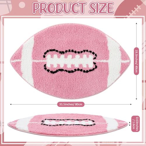 Tapete deportivo rosa para baño 80x49 cm Lyrow miniatura 2