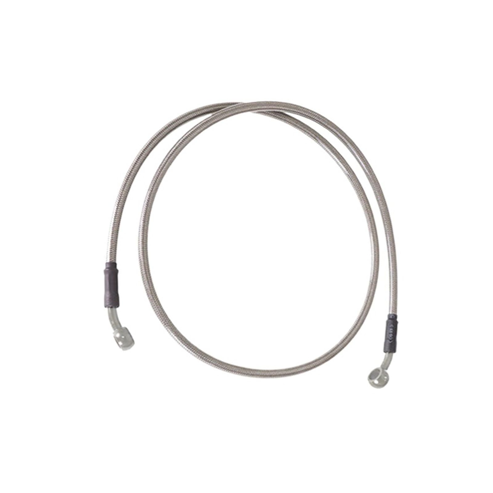 Universal Hydraulic Brake Hose for Motorcycles - 400mm to 1500mm Length, Stainless Steel Reinforced(Silver,80CM)