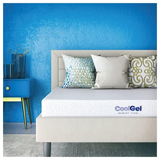 Classic Brands Cool Gel Memory Foam 6-Inch Mattress | CertiPUR-US Certified | Bed-in-a-Box, Twin