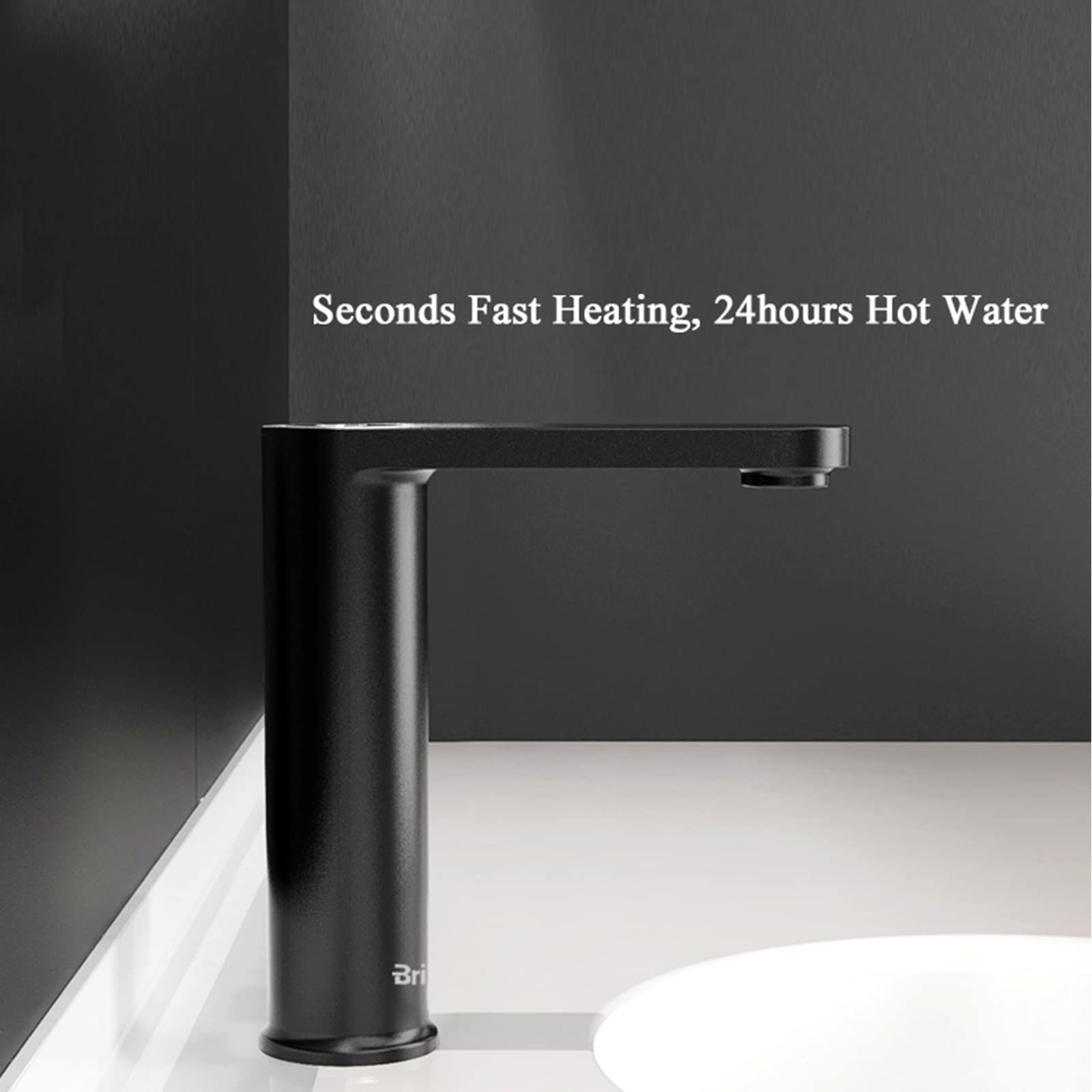 Rubinetto Elettrico per Acqua Calda 3KW, Rubinetto per lavandino del Bagno 2 in 1, rubinetti per Il Bagno, Rubinetto per Acqua Calda istantanea con Geyser per scaldabagno Senza Serbatoio, Rubinetto