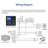 KDL Intelligent Biometric Fingerprint Time and Attendance Machine Fingerprint Recognition Time Clock Recorder RFID Access Control Keypad for Employee Check-in and Door Security System - Image 8