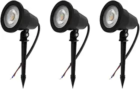 Kit 3 Espetos De Jardim Verde 7W IP65 Bivolt À Prova D'água