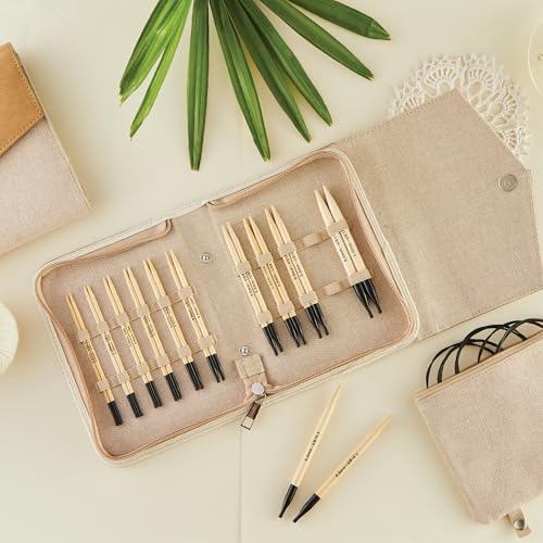 Image of Knitter's Pride Bamboo Luxe Regal Interchangeable Needle Set 5 inch inch (13cm) - 11 US Sizes (2.5 to 11)