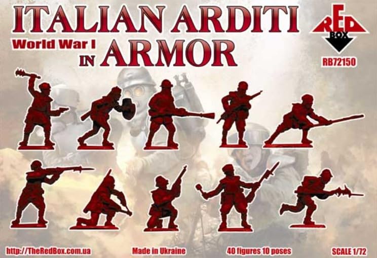 Amazon.com: RED BOX 72150 1/72 WW1 Italian Arditi in Armor Figures