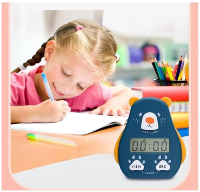 Image of Digital Kitchen Timer with On /Off Switch, Magnetic Digital Stopwatch with Big Digits & Loud Alarm - Easy-to-Read Timer for Cooking, Baking, and More (Dark Blue)