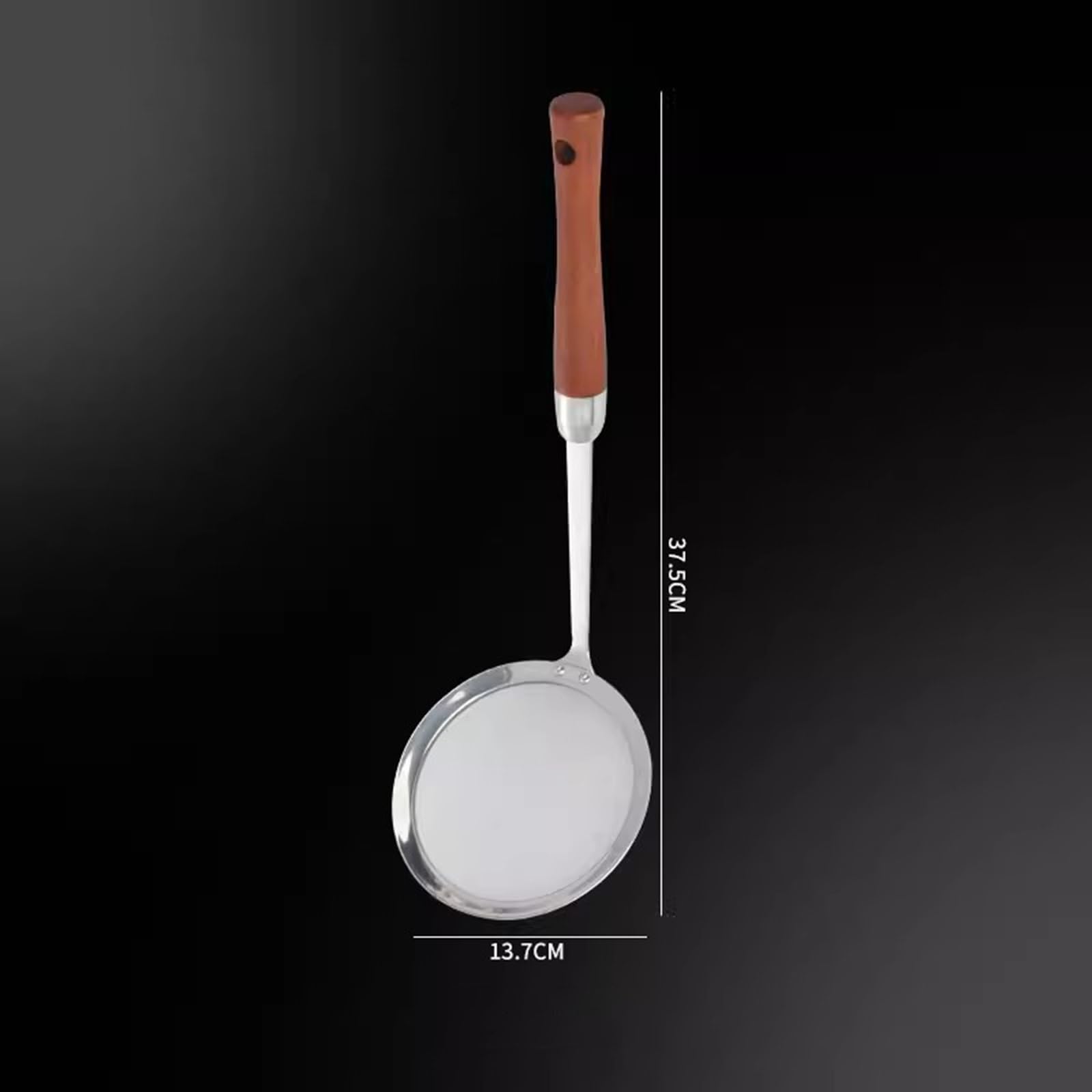 Juego de tamiz de harina, tamiz y colador de acero inoxidable con asas resistentes, perfecto para tamizar, colar, escurrir y enjuagar verduras (13,7 cm)