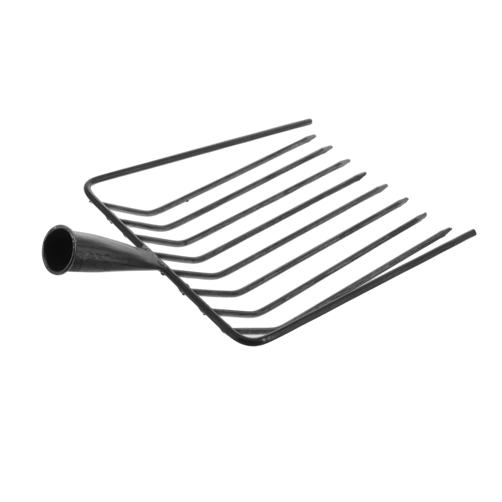 Toddmomy Testa per Forca da Giardinaggio in Acciaio Resistente 10 Denti per Diserbo Manuale e Sarchiatura, Utensile Leggero e Facile da Pulire per Cura Prato e Coltivazione Giardino