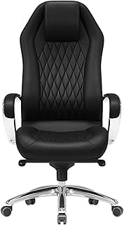 ボスチェア/オフィスチェア ハイバックレスト エグゼクティブチェア 調節可能 昇降可能 回転式 快適なコンピューターシート 125°リクライニングオフィスチェア (A) Stabilize