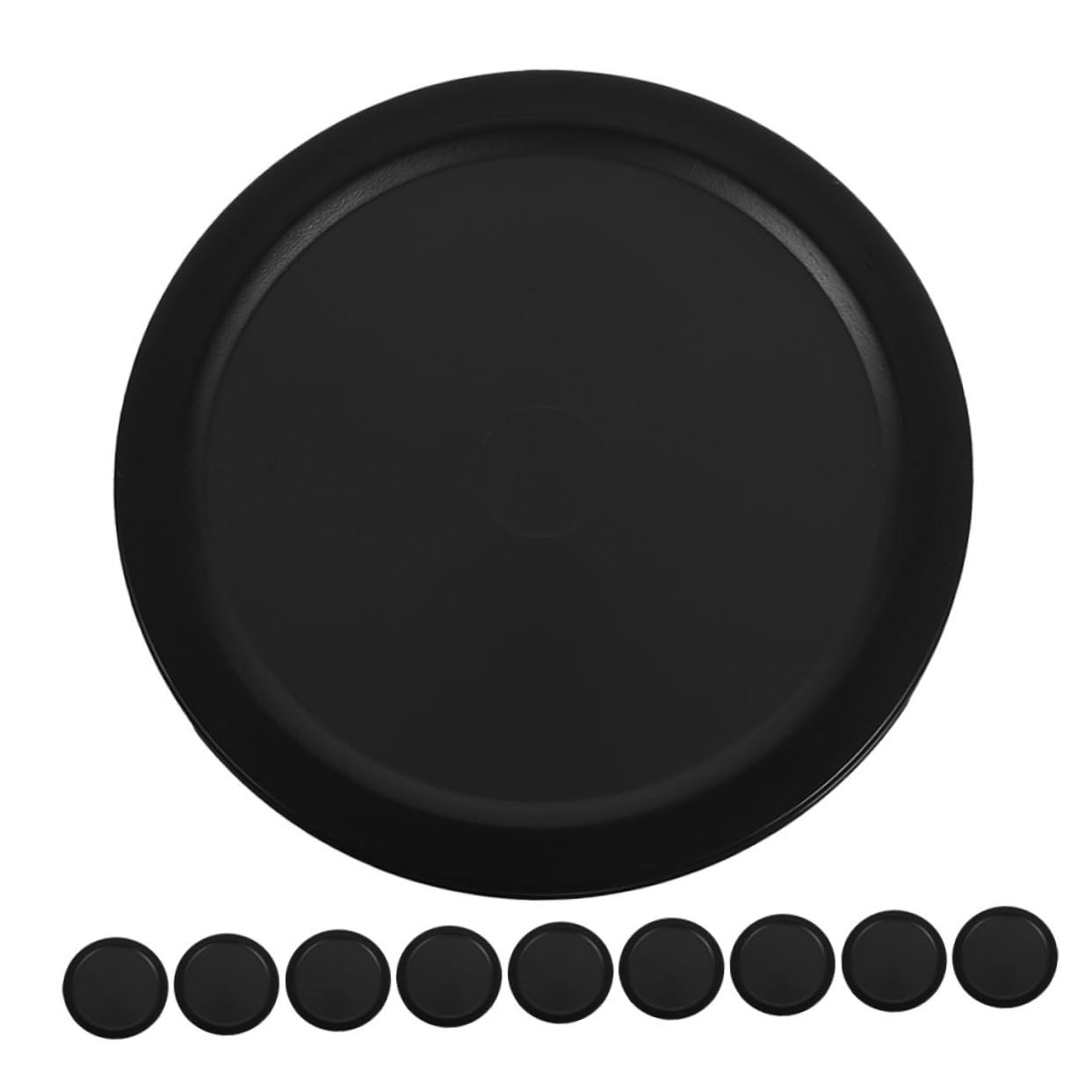 KONTONTY Small Hockey Accessories 10pcs Desktop Hockey Pucks Ice Hockey Table Supplies