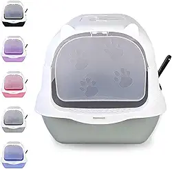 Caixa Areia Fechada Gato Autolimpante Grande Banheiro Pá