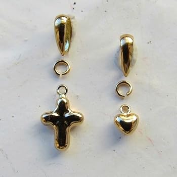 Amazon | [Jewelico] 18金 パーツ チャーム 18K K18 クロス