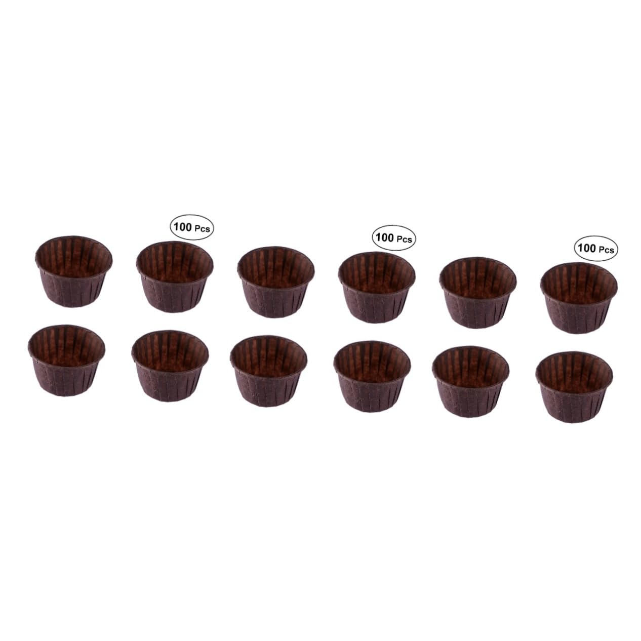 MAGICLULU 300pièces Caissettes à Muffins Papier Chocolat Doublures De Cupcakes Anti-adhésives Accessoires De Pâtisserie Pour Gâteaux Et Desserts