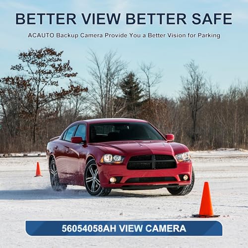 Image of Rear View Backup Reverse Camera Fit for Dodge Charger Chrysler 300 2011-2014 Parking Back Up Assist Camera Replace# 56054058AD, 56054058AE, 56054058AF