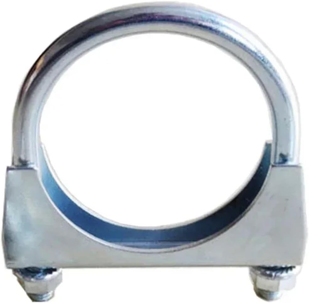 Exhaust Clamp 4pcs Galvanized Steel U-bolt Exhaust Clamp - Heavy-duty Pipe Suitable For Automotive Mufflers And Pipes