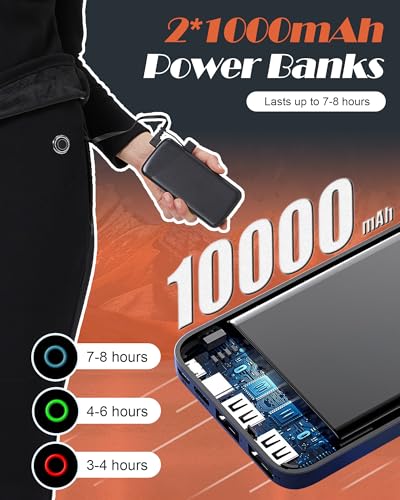 Thermal Underwear for Men with Power Bank Electric Heated Thermal Underwear Set USB Long Johns Men's Travel Heated3