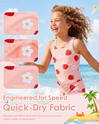 Image of Century Star Girls Tankini Swimsuit UPF 50+ Racerback Bathing Suit for Teen Girls 2 Piece Swimsuit Summer Beach Swimwear