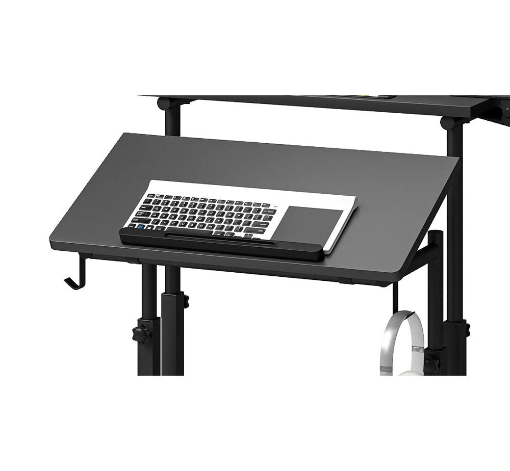 Amazon.com: Klvied Adjustable Height Standing Desk with Cup Holder