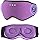 LC-dolida Bluetooth Sleep Mask Headphones with 2 Removable 3D Contoured Cup, Bamboo Cotton Sleep Headphones with Timming Setting, Sleep Eye Mask for for Side Sleepers,Travel (Classic Purple)