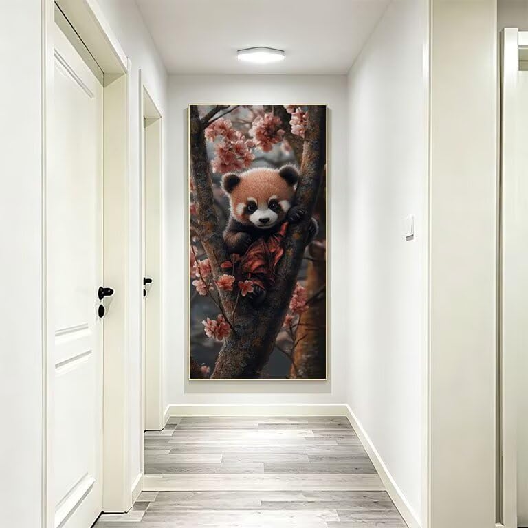 Mosaïque broderie diamant raton laveur haut de gamme pour fresque murale