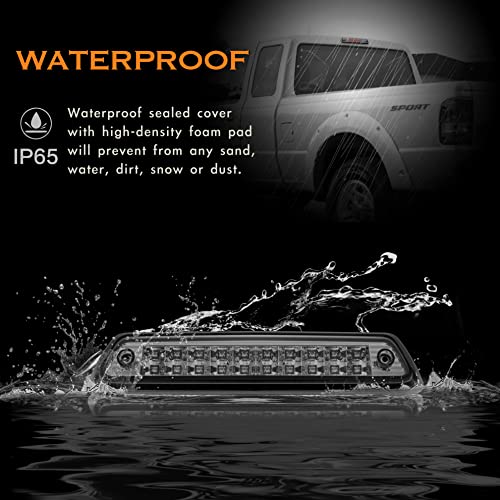 Image of Third 3rd Brake Light, LED High Mount Stop Light for 2009-2014 Ford F150, 10-14 Lincoln Mark LT, Rear Center Cab Roof Tail Cargo Lamp, DOES NOT FIT SVT Raptor & Models with Hill Descent Control