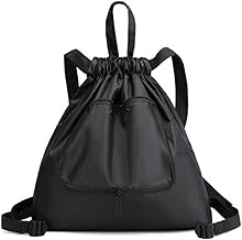 Mockery Large Capacity Drawstring Backpack for Women Foldable Large Travel Tote Bags Sport String Bag for Gym Shopping Yoga