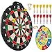 Esjay 45,7 cm Magnetisches Dartscheibenset, sicheres Dartspiel für Kinder, Junge Spielzeug Geschenk für drinnen und draußen mit 12 Darts, doppelseitige Dartscheibe