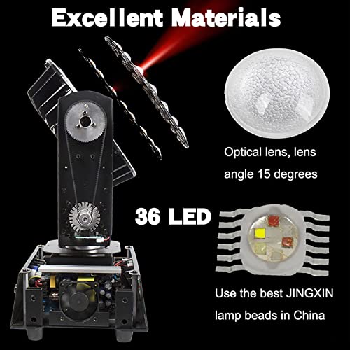 Shehds Led Moving Head Light 36X18W Wash Zoom Effect (15-90 Degree) Dj Lights Rgbwa+Uv 6In1 Dmx 512 Touch Screen Stage Lights For Christmas Wedding Disco Party Bar #TOP4