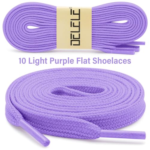 Image of DELELE Solid Flat Shoelaces Hollow Thick Athletic Shoe Laces Strings 2 Pair