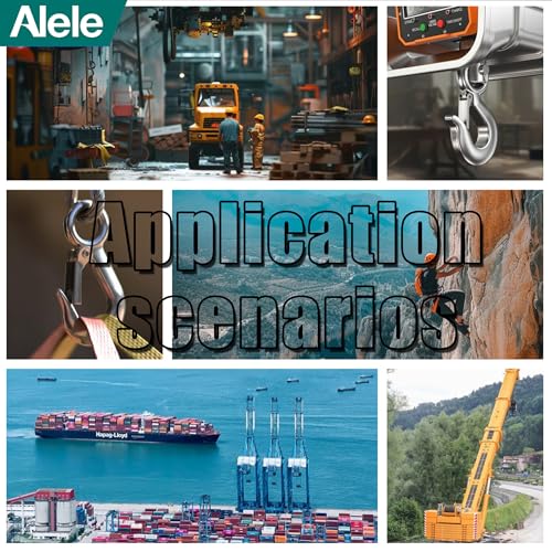 Alele Grab Hooks,2T Crane Scale,Slip Hooks,Stainless Steel Heavy Duty Lifting Hook Rigging Accessory (Grab Hooks 2000kg) by Alele - Image 5