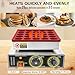 GDDGHS Mini Pancake Maker Machine, 25PCS Mini Dutch Pancake Baker Maker Commercial, Stainless Steel, Temp & Time Control, 110V 950W Commercial Pancake Maker with Accessories