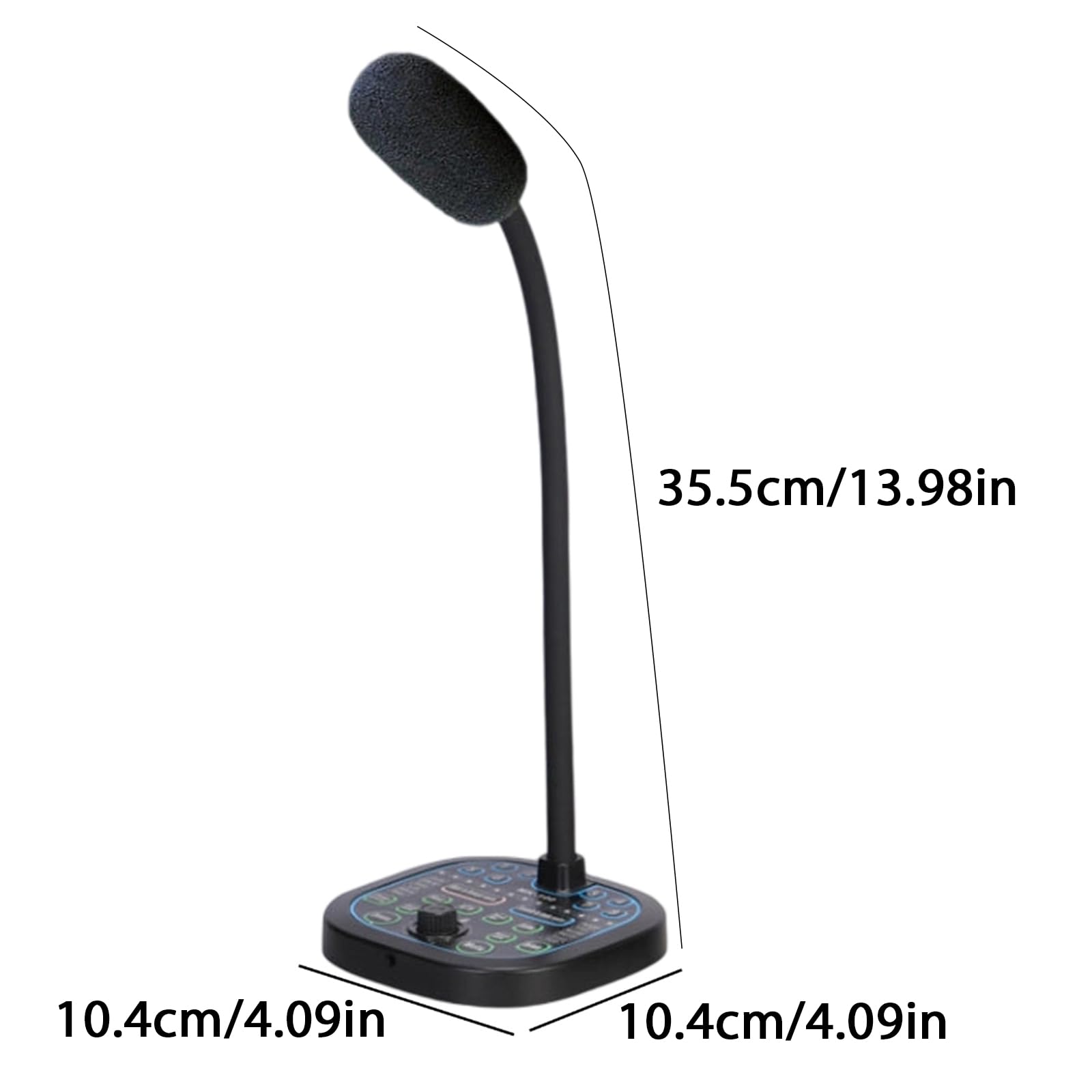 Morain Changeur de voix en temps réel 16 modes sonores micro Plug and Play 16 bits/48 kHz pour jeux mobiles streaming chat