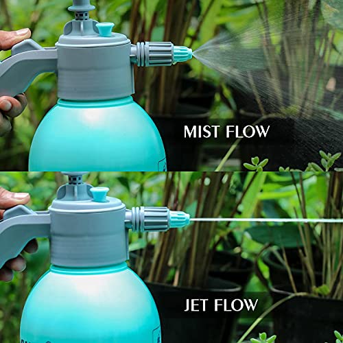 Image of KWEL Rhino Garden Sprayer with Mist & Pressure Jet Flow | Multi Purpose Hand Pressure Sprayer (Blue, 2.2 Litre)
