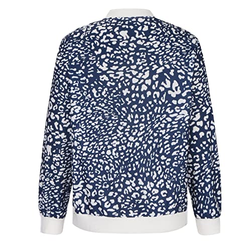 Autumn Coat Women Fashion Printed Zip Up Baseball Jacket Coat Loose Outdoor Sport Jackets #TOP6