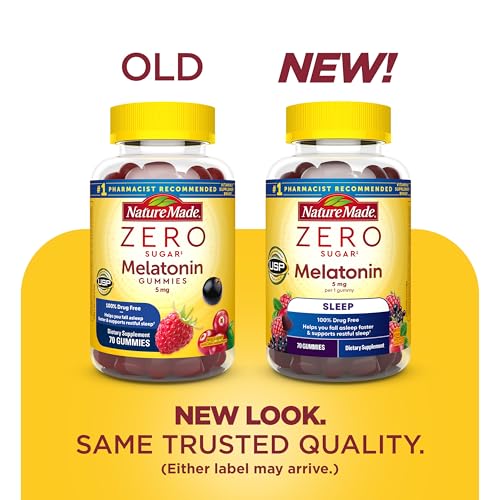 Nature Made Zero Sugar Melatonin 5mg, 70 Sugar Free Melatonin Gummies - image 2