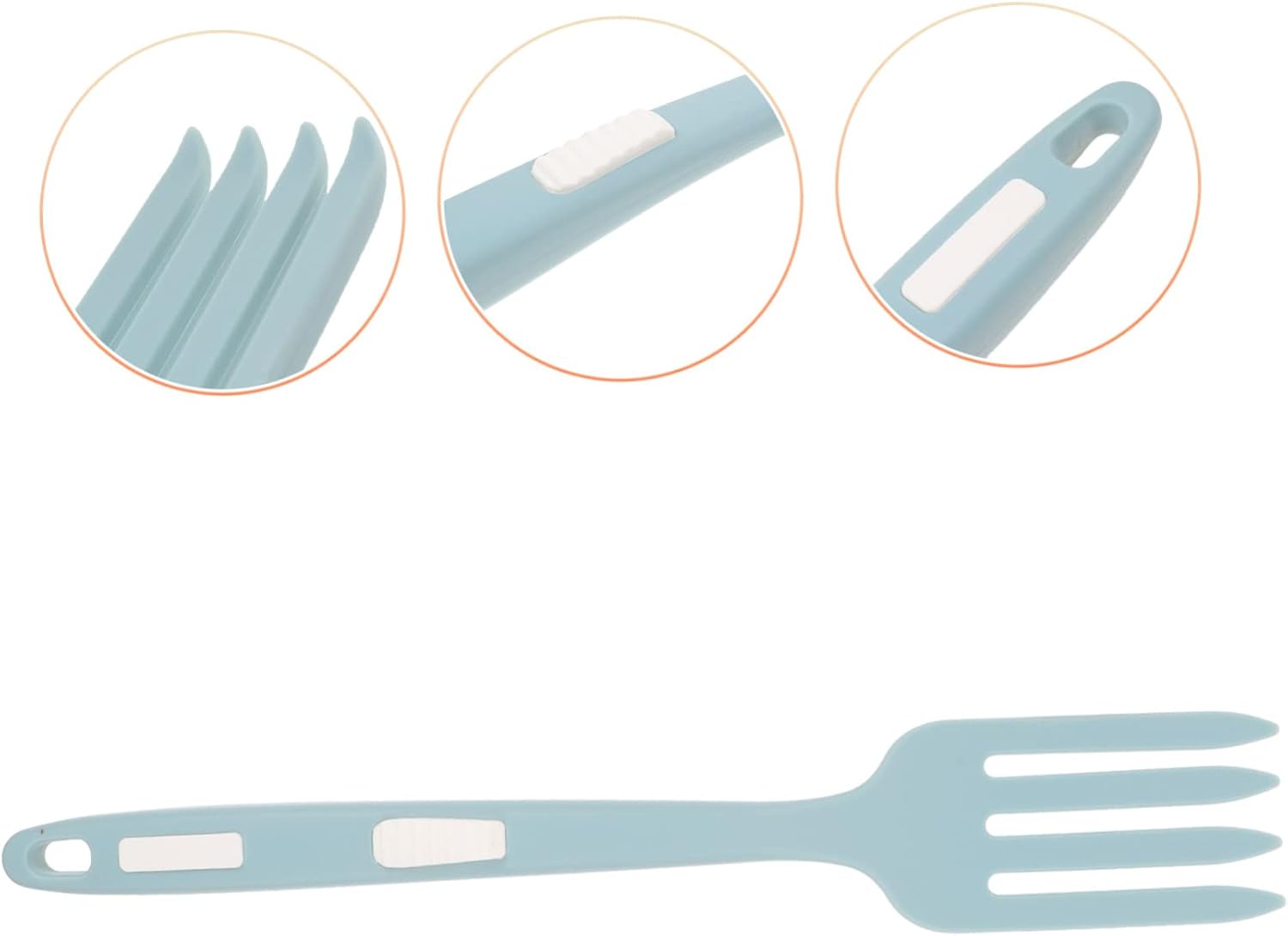 OUNONA 3pcs Large Fork Nonstick Surface Multi-function Cooking Fork Kitchen Food Utensils Serving Utensils