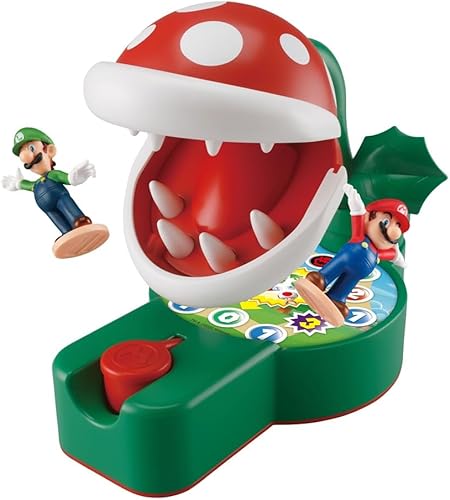 Miniatura 2 de EPOCH Games Super Mario Piranha Plant Escape! - Juego de acción de mesa para mayores de 4 años con 2 figuras de acción coleccionables de Super Mario