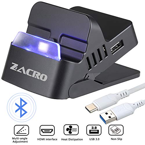 Zacro Switch Dock with Bluetooth- Portable Switch Charging Stand, Compact Switch to HDMI