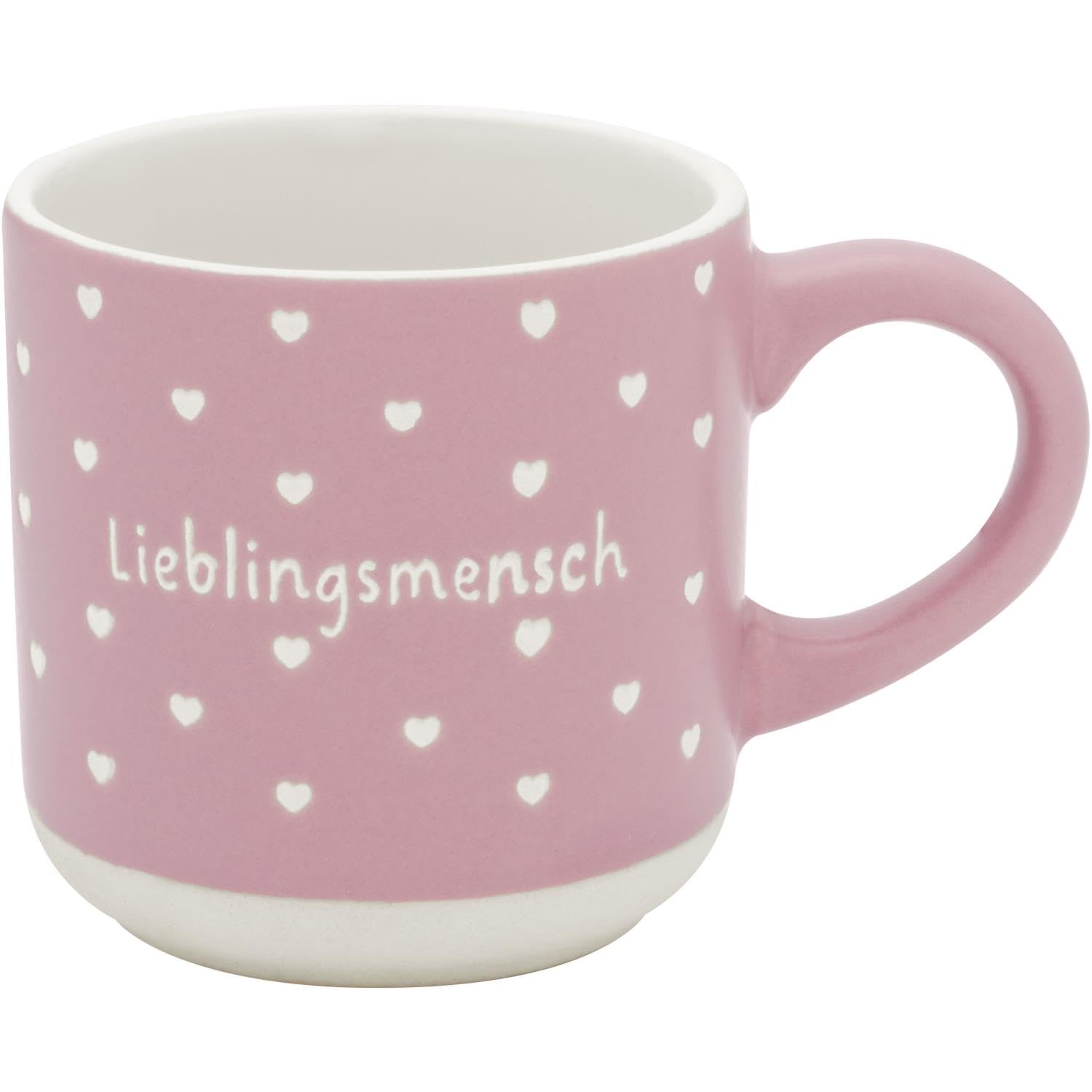 GRUSS & CO Espresso Cup with Engraving Human | Mini Mug Made of Stoneware, 10 cl, Cup with Gift Bandole | Gift Friends, Birthday | 74648