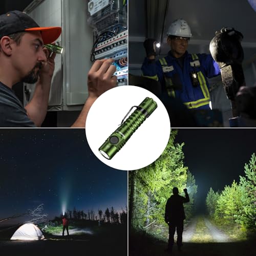 Image of Wurkkos FC11C Led Flashlight Rechargeable High Lumen 1200 | 90 High CRI Small Flashlight, Super Bright EDC Flashlight IP68 Waterproof, 155Meters, Magnetic Flash Light for Home (5000K)