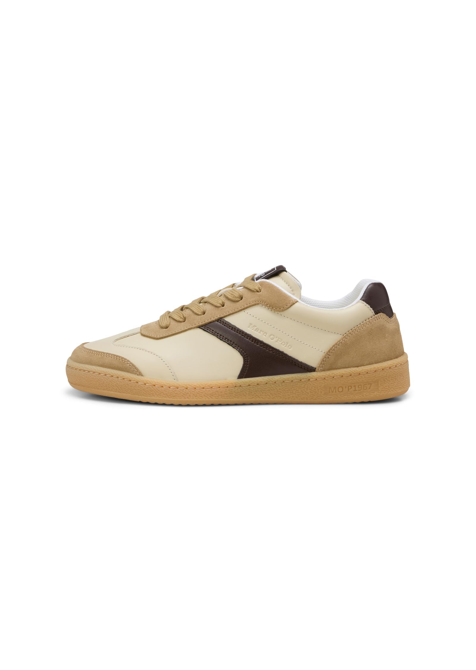 Marc OߴPolo Herren Sneaker flach aus Leder mit Gummilaufsohle