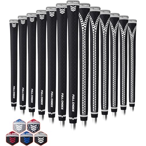 Full Choice Rubber Golf Club Grips, Advanced Texture Control and High Feedback Golf Putter Grips