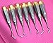 German Set of 7 Dental Tooth Surgery Straight Spade CONCAVE Root TIP Elevator