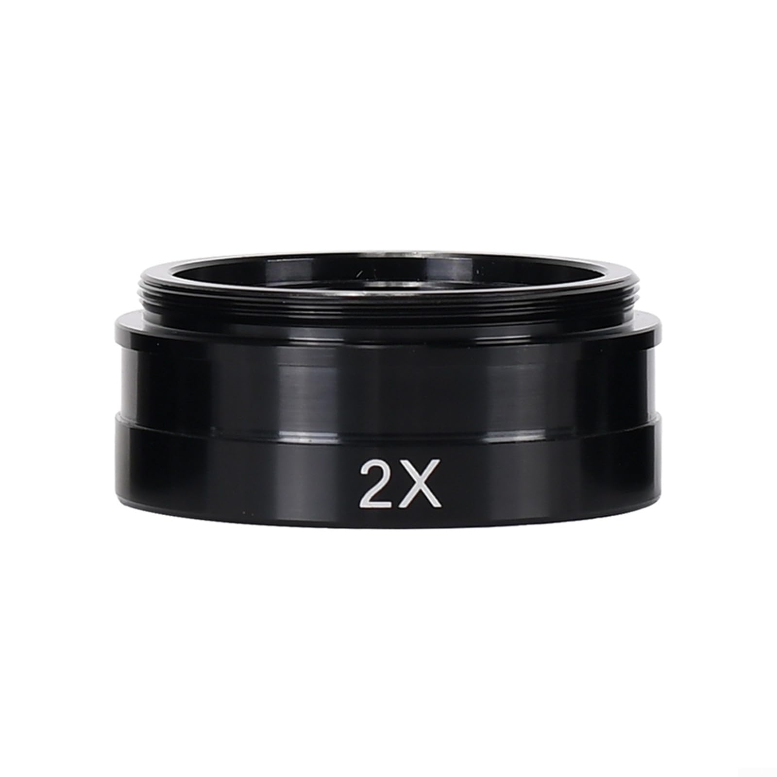 Stereo Microscope Auxiliary Objective Lens, Handheld Digital Microscope Accessories, Barlow Lens for C-MOUNT Mounting Thread 42mm, 2X