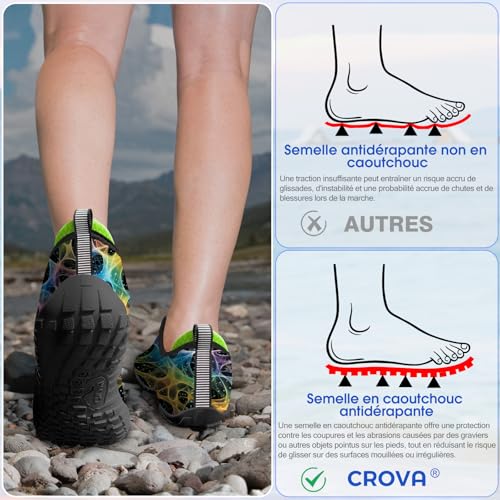 Image of Built-in Heel Grips Water Shoes for Kids Girls Boys Hiking Wide Barefoot Swim Beach Pool Big Kid