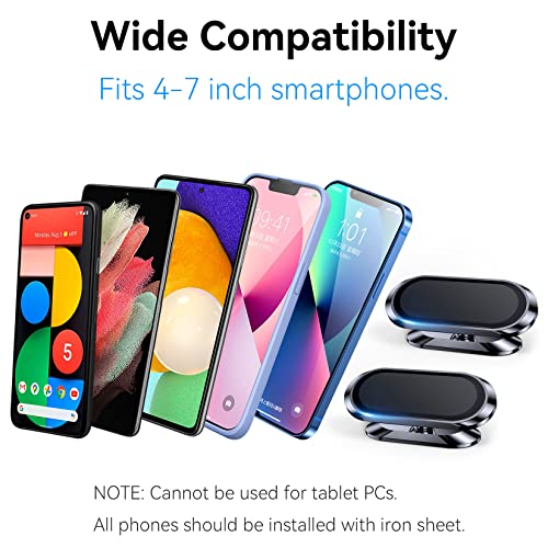 Coolpow [2-Pack] Magnetic Phone Holder For Car Dash[Strong Magnet] Magnetic Car Phone Holder Mount [4 Plate] Phone Holders For Your Car Phone Mount For Car Dashboard Cell Phone Car Mount For Iphone Samsung thumb #7